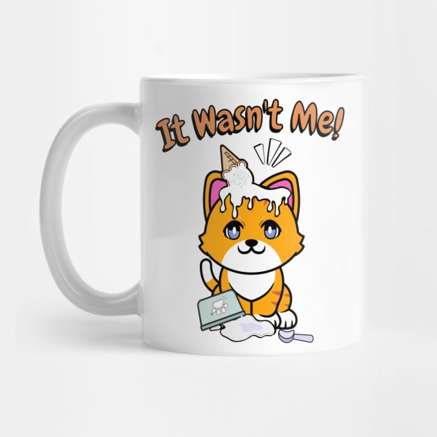 It wasnt me - orange cat by Pet Station